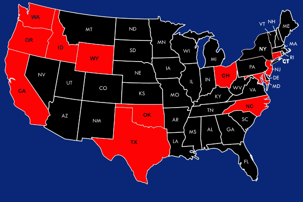 United States film festival map